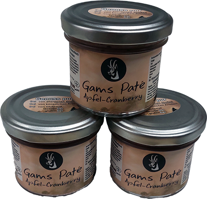 Gams Paté mit Cranberry Apfel