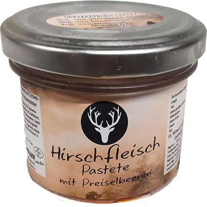 Hirschfleisch Pastete mit Wild-Preiselbeeren