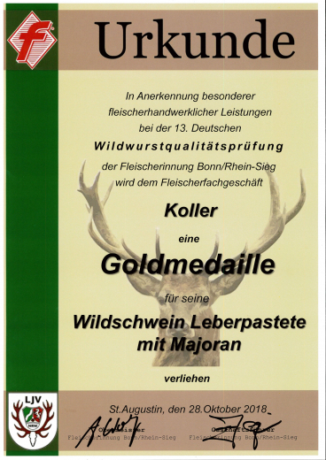 Wildschwein Leberpastete mit Majoran