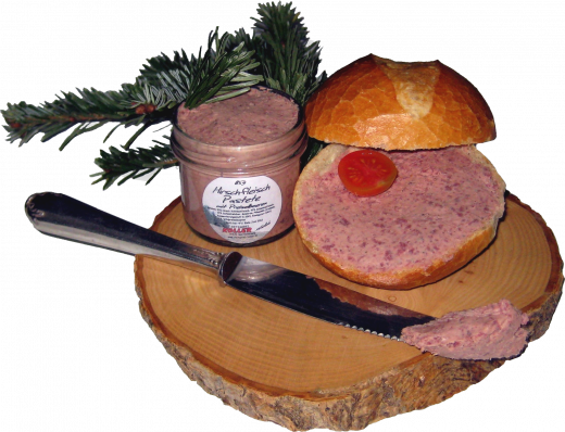 Hirschfleisch Pastete mit Wild-Preiselbeeren