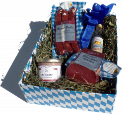 WILDBOX Geschenkkarton - Geschenkbox - Probierpaket auf Bergwiesenheu